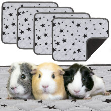 Namalu 4 Pieces Guinea Pig Cage Liners Guinea Pig Fleece Bedding Absor