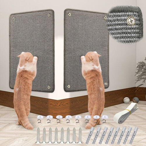 JanYoo Cat Scratching Mat for Sofa, Cat Scratch Protector, Sisal for C