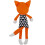 Rosewood Mr Fox, Plush Interactive Dog Toy - Orange 2