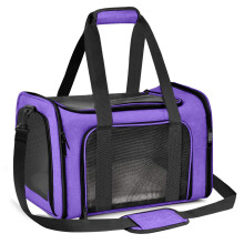 Qlfyuu Portable Pet Carrier, Soft Sided, Foldable, Airline Approved, U