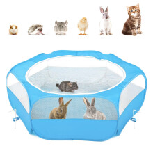 Pawaboo Small Animals Playpen, Waterproof Small Pet Cage Tent with Zip