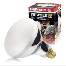 LUCKY HERP Reptile UVA UVB Heat Bulb, 160W E27 Turtle UV Heat Lamp, Vi