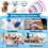 Vivifying Dog Cone Collar, 8-9.6 Inches Lightweight Plastic Elizabetha 6