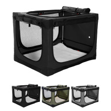 derimkcoa Collapsible Travel Dog Crate for Medium Large Dogs, Portable