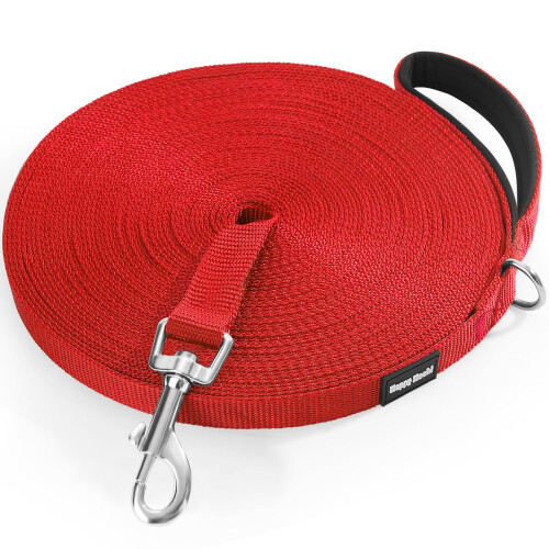 HAPPY HACHI Dog Training Lead, Long Line Nylon Leash for Small Medium