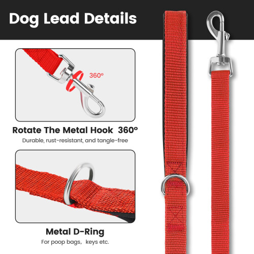 HAPPY HACHI Dog Training Lead, Long Line Nylon Leash for Small Medium 2
