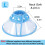 Vivifying Dog Cone Collar, 8-9.6 Inches Lightweight Plastic Elizabetha 3