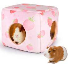 Hedgeink Guinea Pig Hideout Rabbit Bed Cubic Guinea Pig House Accessor