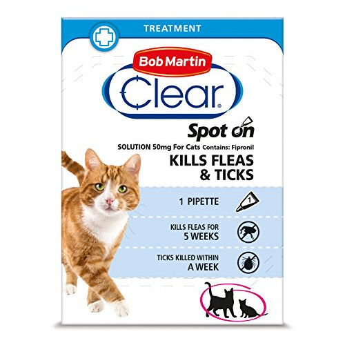 Bob Martin Bob Martin Clear Spot on Fleas & Ticks Treatment Solution for Cats 1