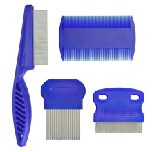 Flea Comb Set for Cats and Dogs - Pet Tear Stain Remover Comb - 4 iece