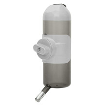 Pet Water Bottle [Grey, 700ml/25oz] Hanging Dog Water Dispenser Kennel