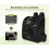 Pecute pecute Cat Carrier Dog Backpack, Breathable Pet Rucksack with Front Op 3