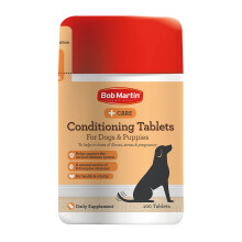 Bob Martin Conditioning Tablets for Dogs (100 Tablets) - Rich in Vitam