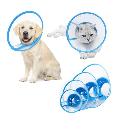 Pet Cone, Cat Cone Dog Cone Adjustable Collar, Cat Recovery Cone Eliza
