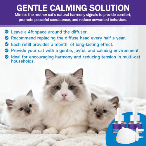 Banydoll Cat Pheromone Diffuser - Calming Plug-in for Relaxation, Cat 2