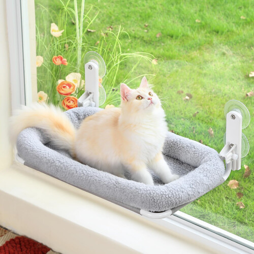 Zakkart Foldable Cat Hammock for Window - Cordless, Machine Washable B