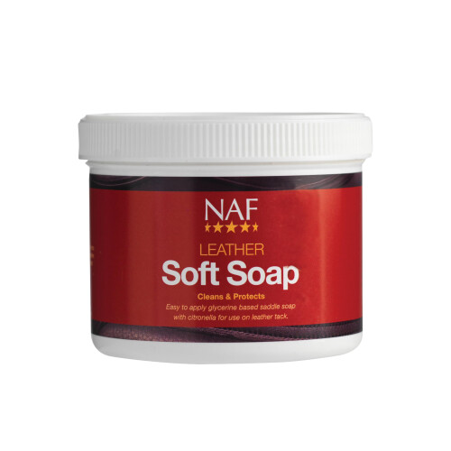 NAF Leather Soft Soap 450g – Glycerine-Based Saddle Soap for Leather C