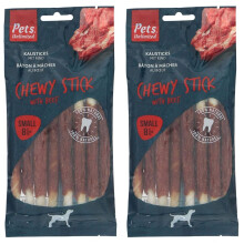 Pets Unlimited Chewy Sticks with Beef, 8pc transparent (Pack of 2)