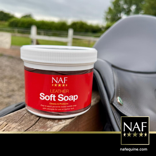 NAF Leather Soft Soap 450g – Glycerine-Based Saddle Soap for Leather C 1