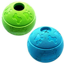 Feixun Dog Treat Toy Ball, Dog Rubber Food Ball, Interactive Dog Toy,