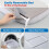 Zakkart Foldable Cat Hammock for Window - Cordless, Machine Washable B 6