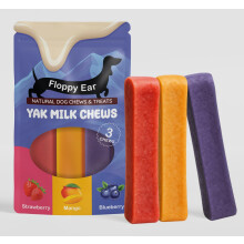 Himalayan Yak Chews for Dogs – Medium Size | 3 Flavours: Strawberry, M
