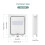 Small Doggie Door with Magnetic Locking Panel for Home Security - Dura 2