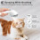 Euqvunn Steam Cat Brush with Release Button, [Ultra-Quiet Design/Comfo 2