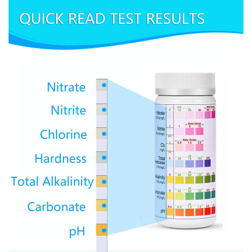 SpringSmart 7 in 1 Aquarium Test Strips Kit - 100 Strips Use for Fresh 2