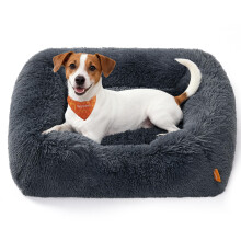 Feandrea Dog Bed, Medium Dog Sofa Bed, 71 x 55 x 18 cm, with Soft Padd