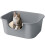Pawsayes Top Open Cat Litter Tray with High Sided and Low Threshold En 1