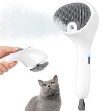 Euqvunn Steam Cat Brush with Release Button, [Ultra-Quiet Design/Comfo