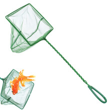 Aquarium Fishing Net,25cm Handle Fish Tank Quick Catch Mesh for Catchi