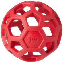 JW Hol-ee Roller Dog Toy Treat Ball Durable Rubber Dog Toy, Chew Treat