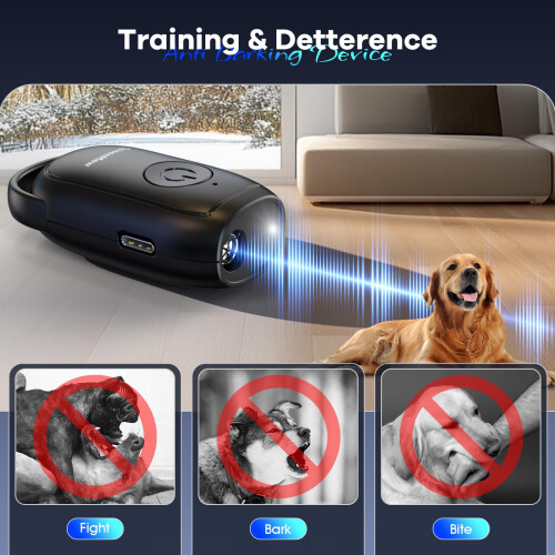 Anti Barking Device, Handheld Ultrasonic Bark Stopper, Powerful Dog Ba 2