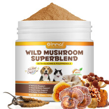 Mushroom Powder for Dogs & Cats,Natural Pet Supplement Mushroom Powder