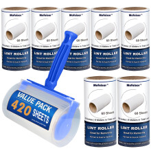 420 Sheets Lint Rollers for Pet Hair Extra Sticky, 7 Packs Sticky Roll