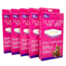 Pet Touch 5 X 24 Kitty Cat Litter Trays Liners | Fits Most Cat Litter