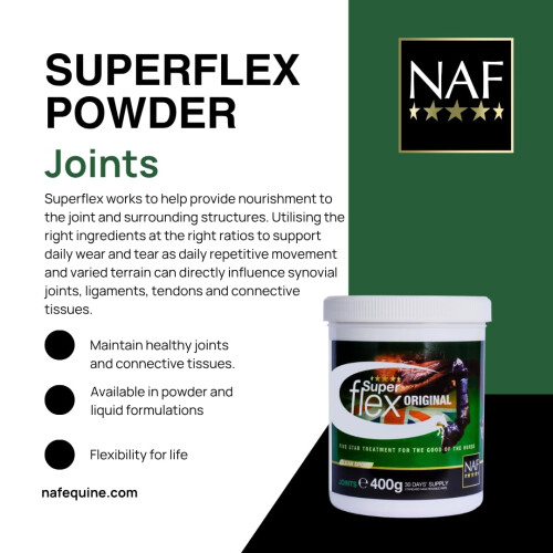 NAF Five Star Superflex 400g – Joint Supplement for Horses – With Gluc 2
