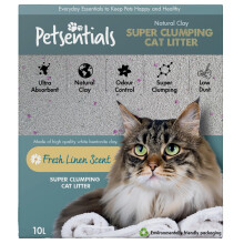 Petsentials Natural Clumping Cat Litter - 10L Box | Bentonite Cat Litt
