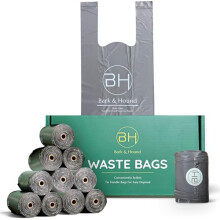 Bark & Hound 150 Extra-Thick Biodegradable Dog Poo Bags with Tie Handl