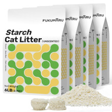 FUKUMARU Cassava Cat Litter, Strong Clumping Cat Litter Bulk, Plant-Ba