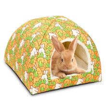 UPINS Large Bunnies Bed, Rabbit Hideout Washable Rabbit Bed House for