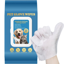 FAZMoss PET GLOVE WIPES for Dogs & Puppies - Thickened Gentle Pet Wipe