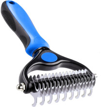 Deshedding Tool - Pet Grooming Tool Dog Brush - Double Sided Dematting
