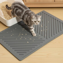 Conlun Silicone Cat Litter Mat 60x38cm, Rubber Urine Proof Waterproof
