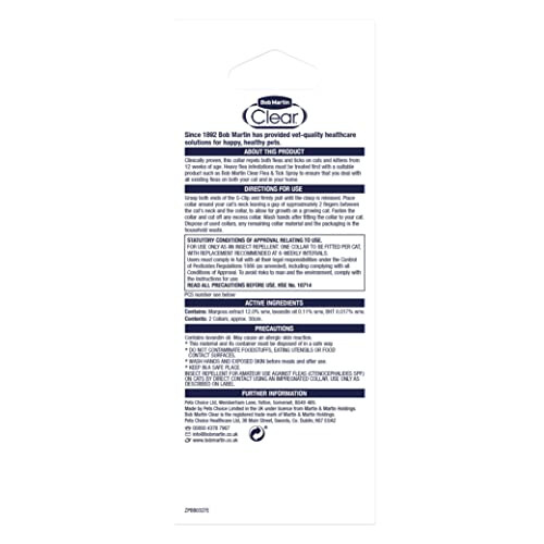 Bob Martin Bob Martin Clear Flea Repellent Collar for Cats and Kittens - Effectiv 1