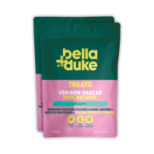 Bella+Duke Venison Snack for Dogs 2 Pack - Natural Alternative to Dent