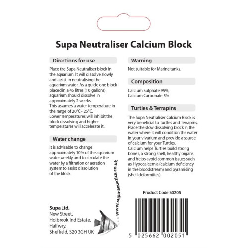 Supa Supa Neutraliser Block, Slow Release Calcium Block That Will Assist In 2