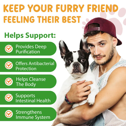 Dog Worming Drops with Probiotics 60ml, 100% Natural Support for Diges 1